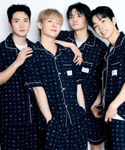 [LUCY X SPAO] Short-Sleeve Pajamas (Blue)