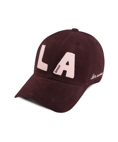 [BTS Jin Worn] Lin Avenue Block LA Chain Stitch Ball Cap
