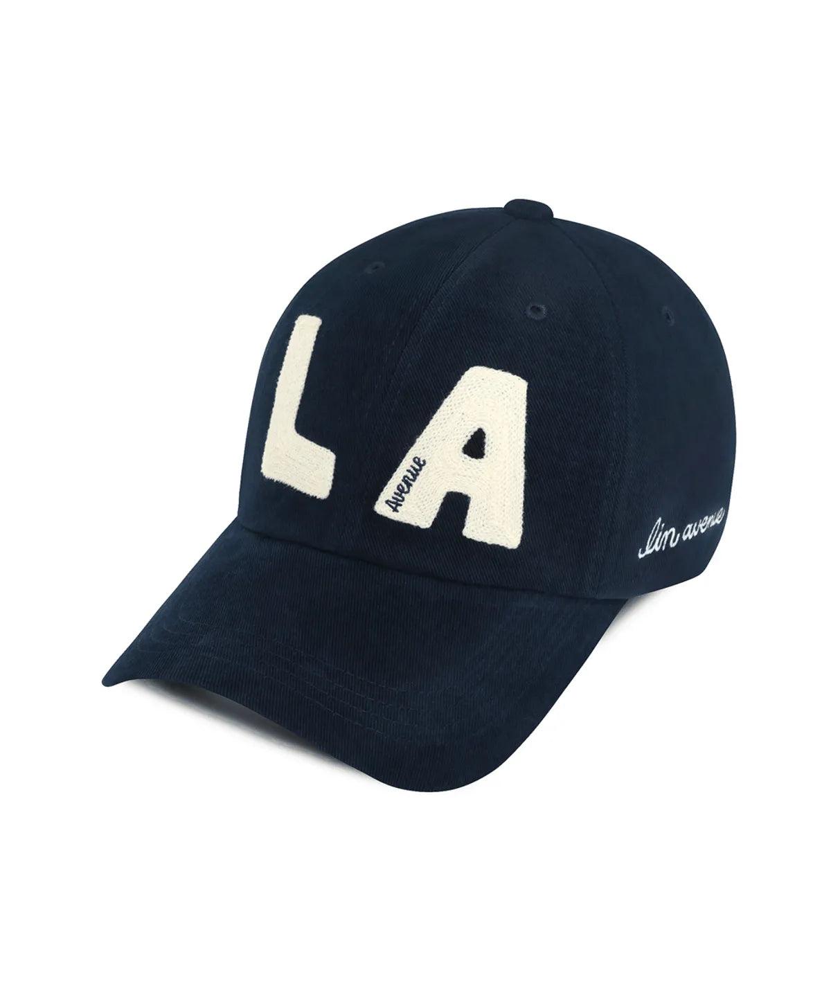 [BTS Jin Worn] Lin Avenue Block LA Chain Stitch Ball Cap