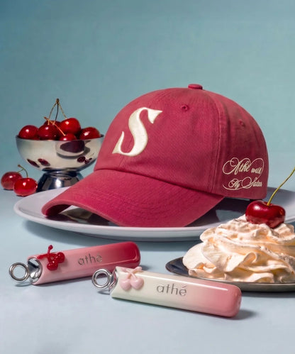 ATHE X SATUR Lip Glowy Balm New Color Duo & Ball Cap Special Set (SATUR Collaboration Ball Cap & Packaging Box Included)