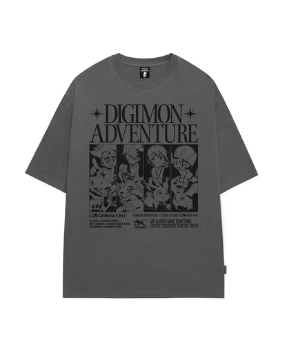 [Digimon X Odd Studio] Children & Partner Digimon Overfit T-shirt