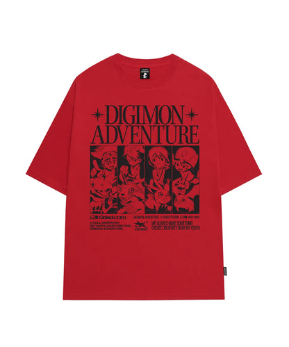 [Digimon X Odd Studio] Children & Partner Digimon Overfit T-shirt