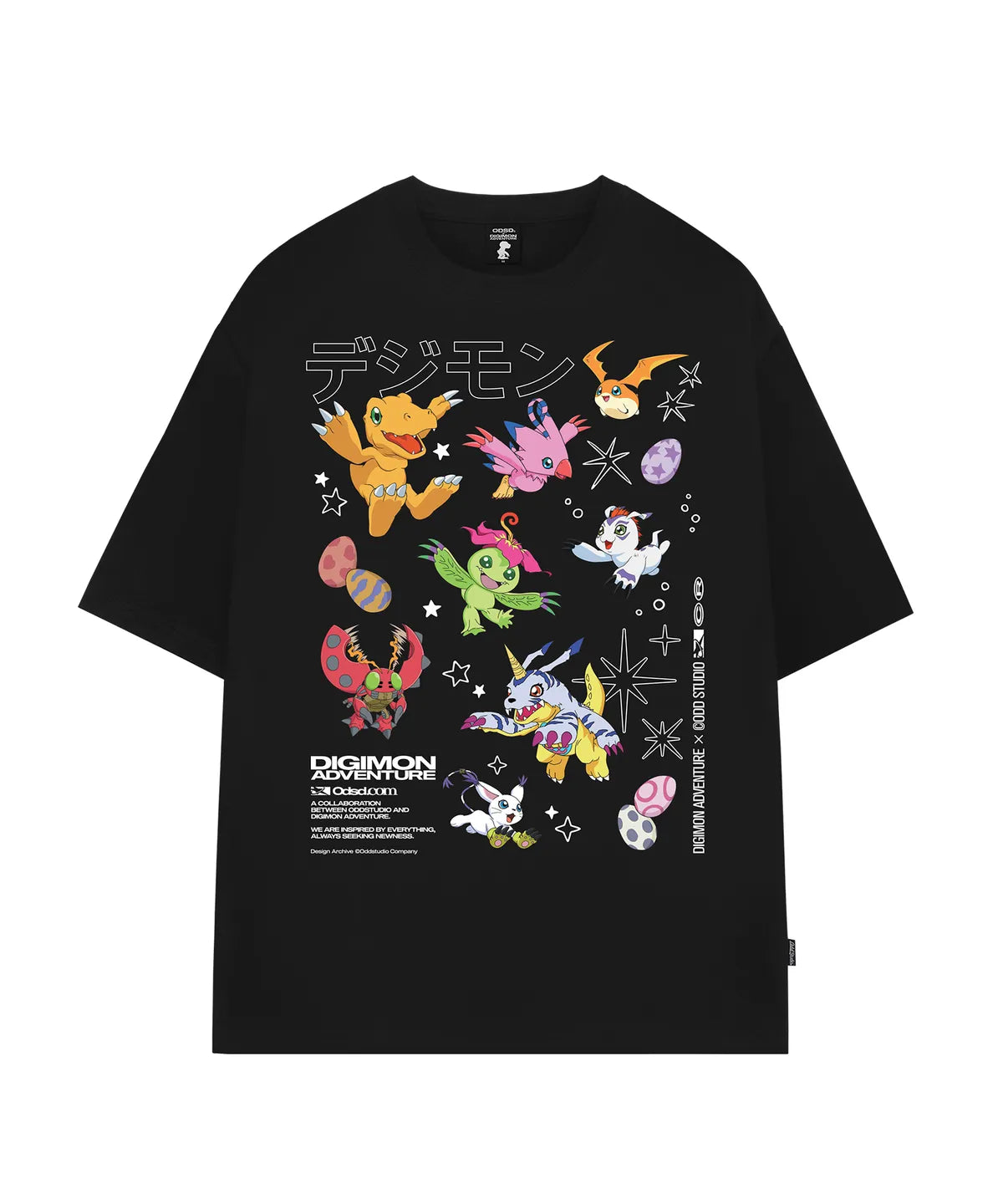 [Digimon X Odd Studio] Rookie Stage Digimon Overfit T-shirt