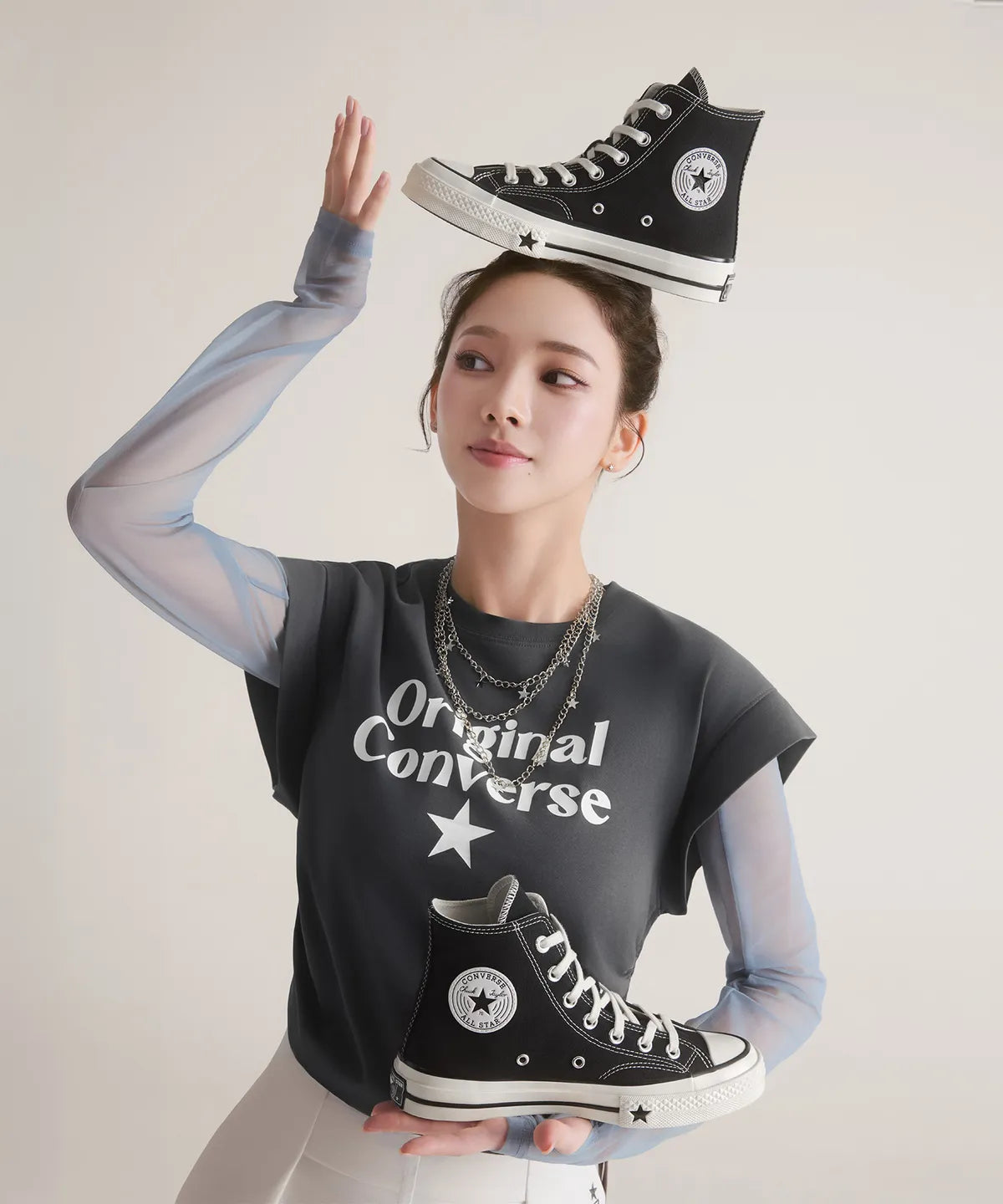[Converse X Aespa Karina] Chuck 70 X (High Cut) Sneakers