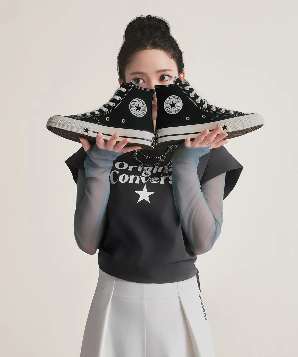 [Converse X Aespa Karina] Chuck 70 X (High Cut) Sneakers