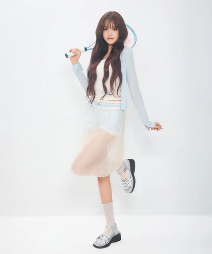 [StayC X Macmoc]  Haty Platform Heart Point Sandals (6cm)
