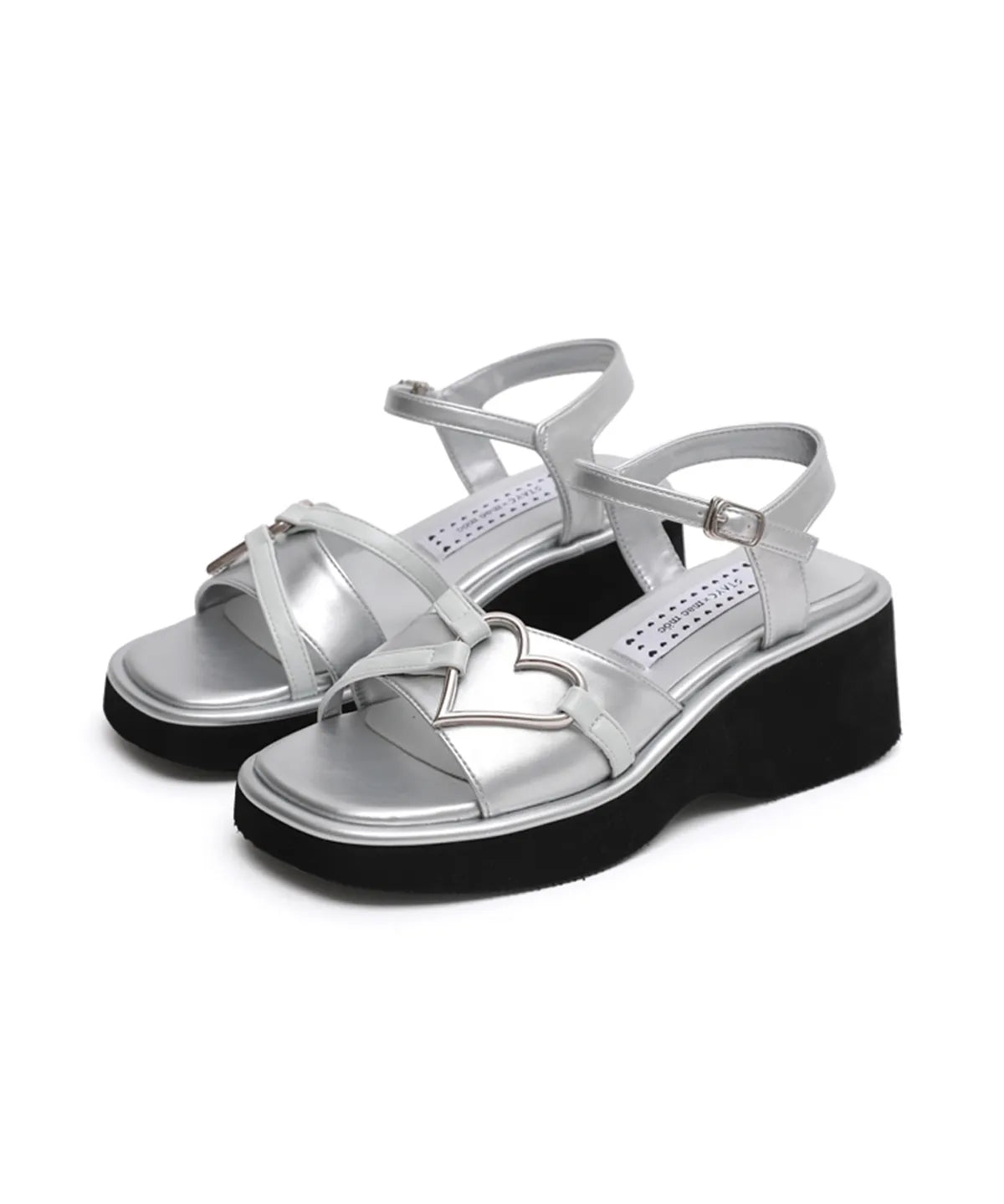 [StayC X Macmoc]  Haty Platform Heart Point Sandals (6cm)