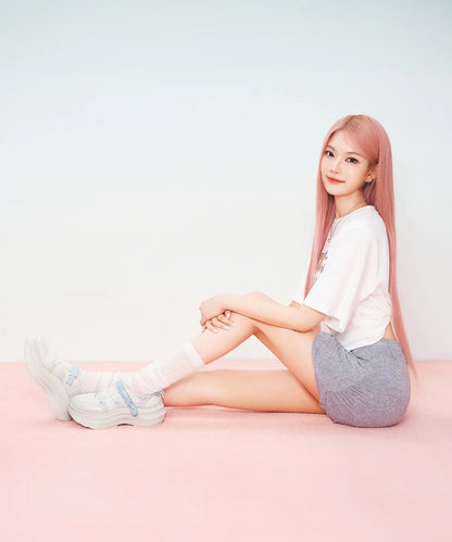 [StayC X Macmoc] Tory Mesh Velcro Platform Sneakers_Cream (5.5cm)
