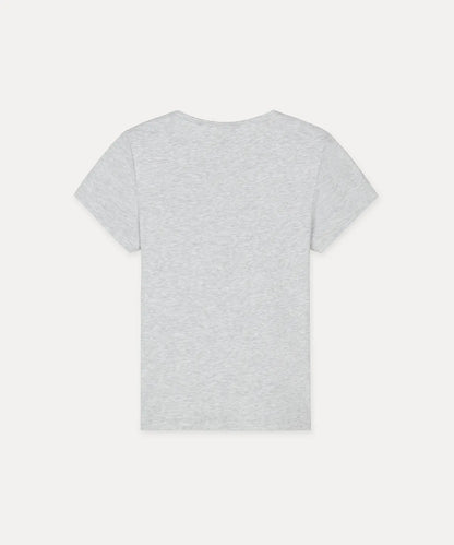[Aespa Winter Worn] SUBDUED Star T-shirt (Pearl Grey Melange)