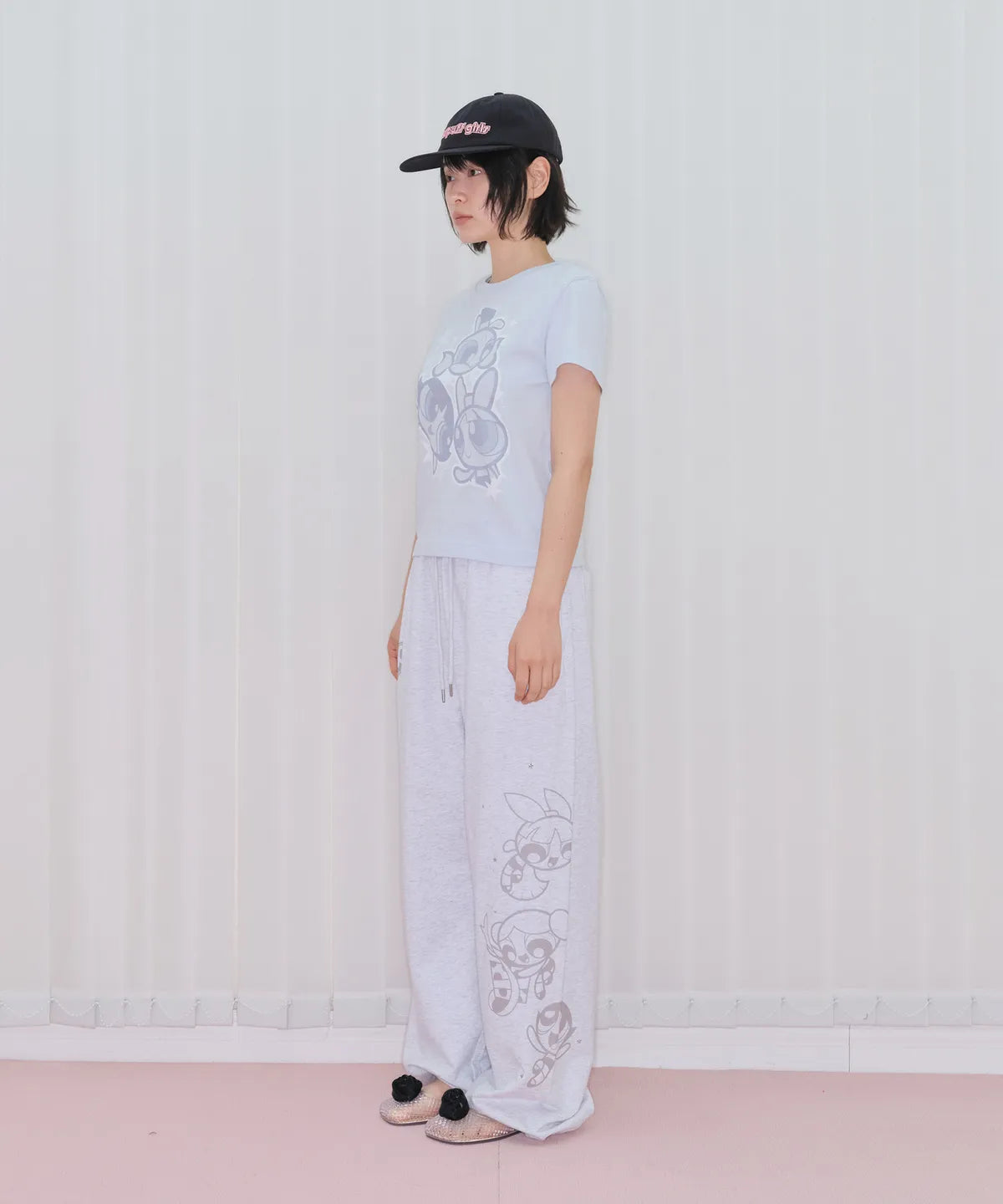 Ames Worldwide X PowerPuff Girls Hotfix Grawing Sweat Pants