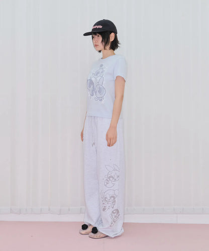 Ames Worldwide X PowerPuff Girls Hotfix Grawing Sweat Pants