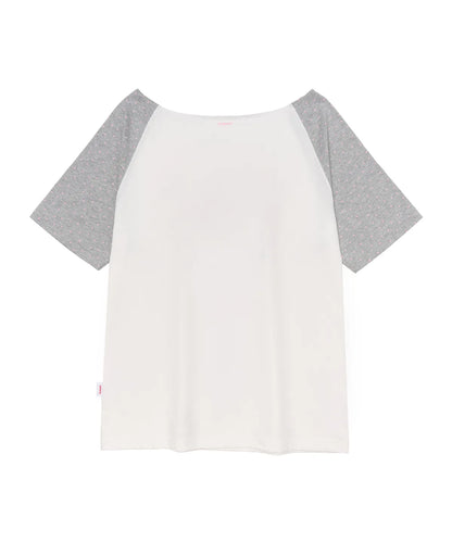 Ames Worldwide X PowerPuff Girls Heart Raglan Off Shoulder Tee