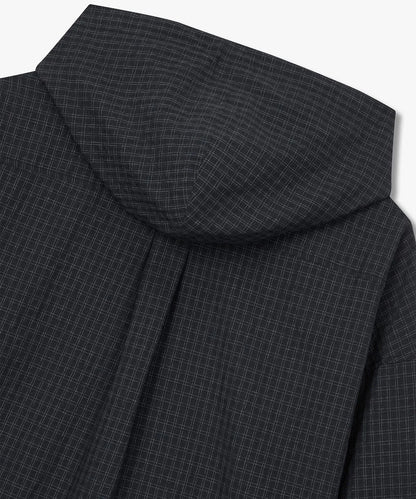 [Ateez Wooyoung Pick] STUDIO TOMBOY Small Hoodie Check Shirt _Black