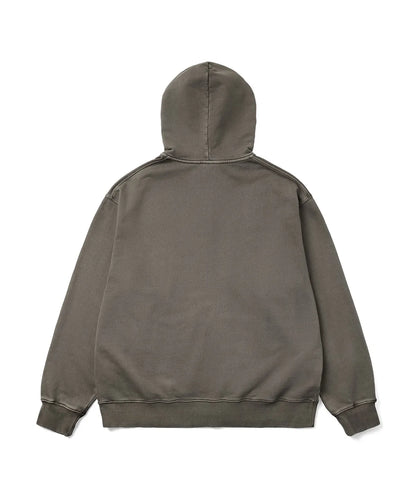 BTS V TAEHYUNG x CHAMPION Arch Logo Loose Fit Applique Dyed Zip-Up Hoodie