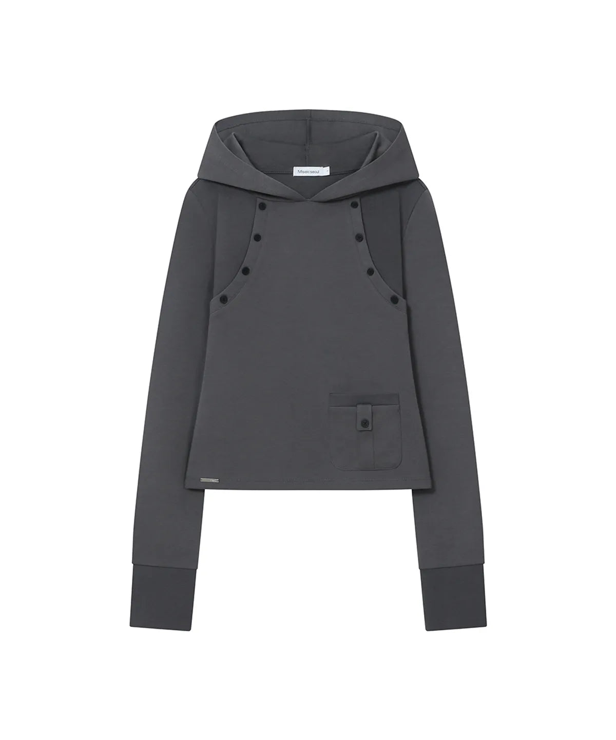 [Ive Rei Pick] 26FW  Miseki Seoul Double Placket Slim Hoodie