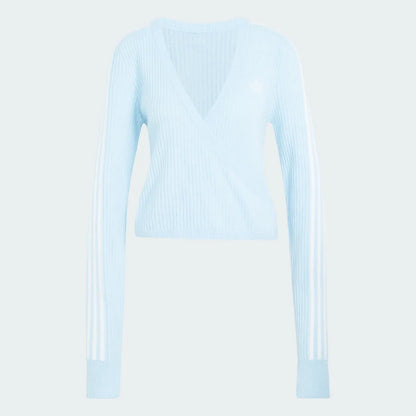 [Blackpink Jennie X Adidas] Knit Wrap Around Cardigan / Knit Loose Pants