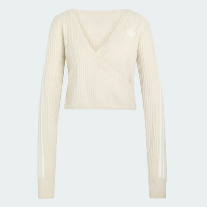 [Blackpink Jennie X Adidas] Knit Wrap Around Cardigan / Knit Loose Pants