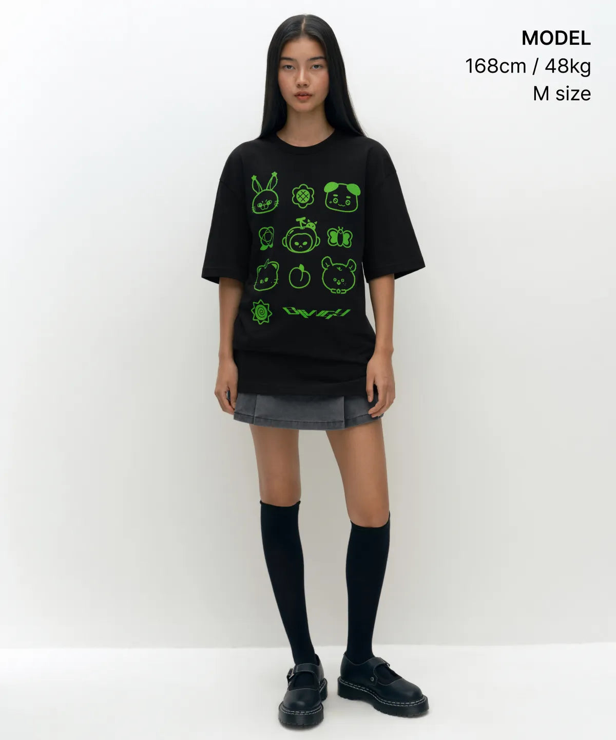 [Musinsa Standard X NCT 127] BLINGY Cotton Ball T-shirt [Black]