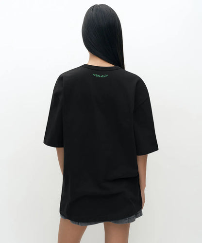 [Musinsa Standard X NCT 127] BLINGY Cotton Ball T-shirt [Black]