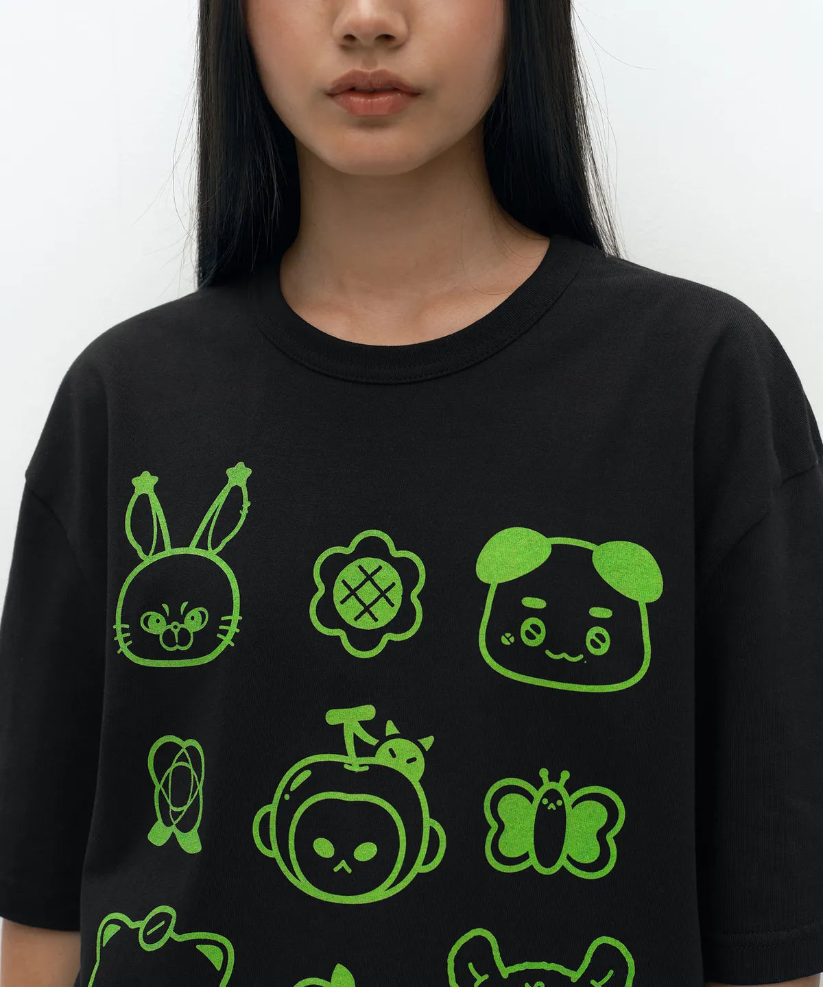 [Musinsa Standard X NCT 127] BLINGY Cotton Ball T-shirt [Black]