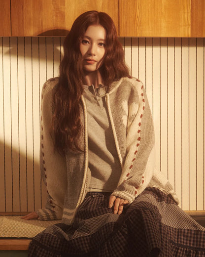 [Twice Sana Pick] 26FW COVERNAT WOMAN Wool Blend Cowichan Cardigan