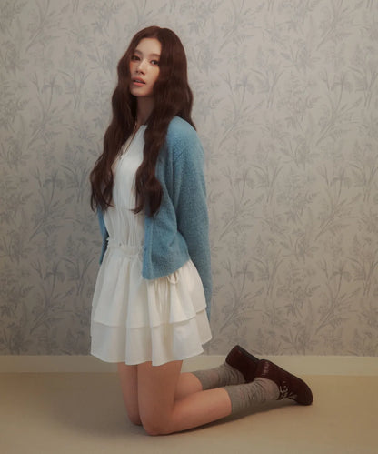 [Twice Sana Pick] 26FW COVERNAT WOMAN V-neck Hairy Cardigan