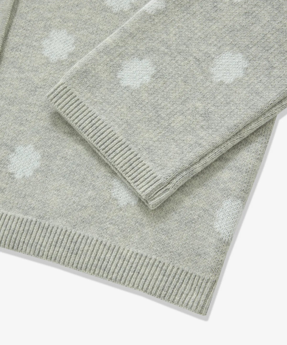 [Twice Sana Pick] 26FW COVERNAT WOMAN Dot Scarf Cardigan Light Gray