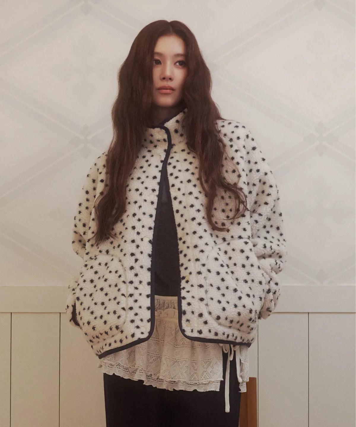 [Twice Sana Pick] 26FW COVERNAT WOMAN Sherpa Jacket