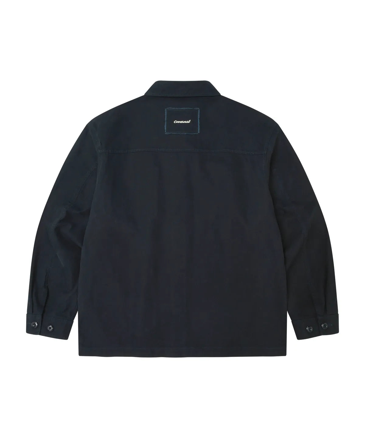 [Twice Sana Pick] 26FW COVERNAT WOMAN Cotton Embroidered Work Jacket Dark Navy
