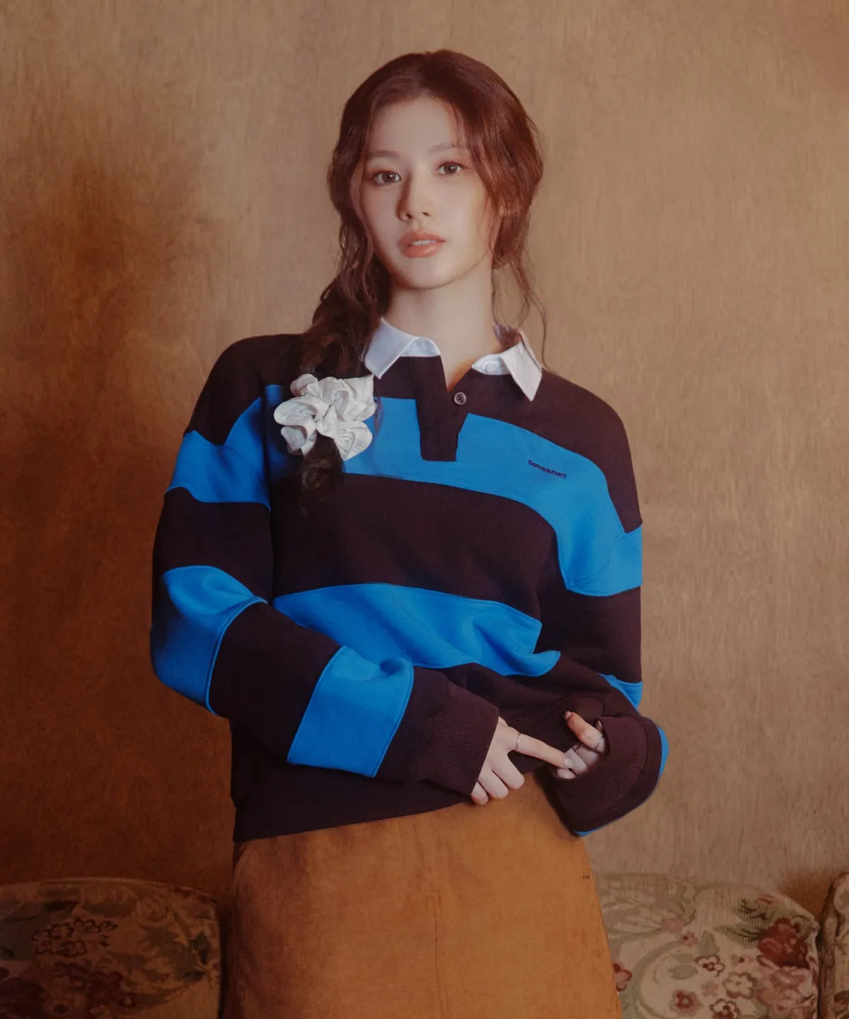 [Twice Sana Pick] 26FW COVERNAT WOMAN Rugby Sweatshirt