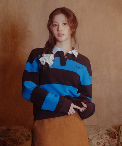 [Twice Sana Pick] 26FW COVERNAT WOMAN Rugby Sweatshirt