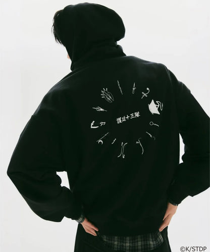 [Bleach x SPAO] Zip-up Hoodie (Black)