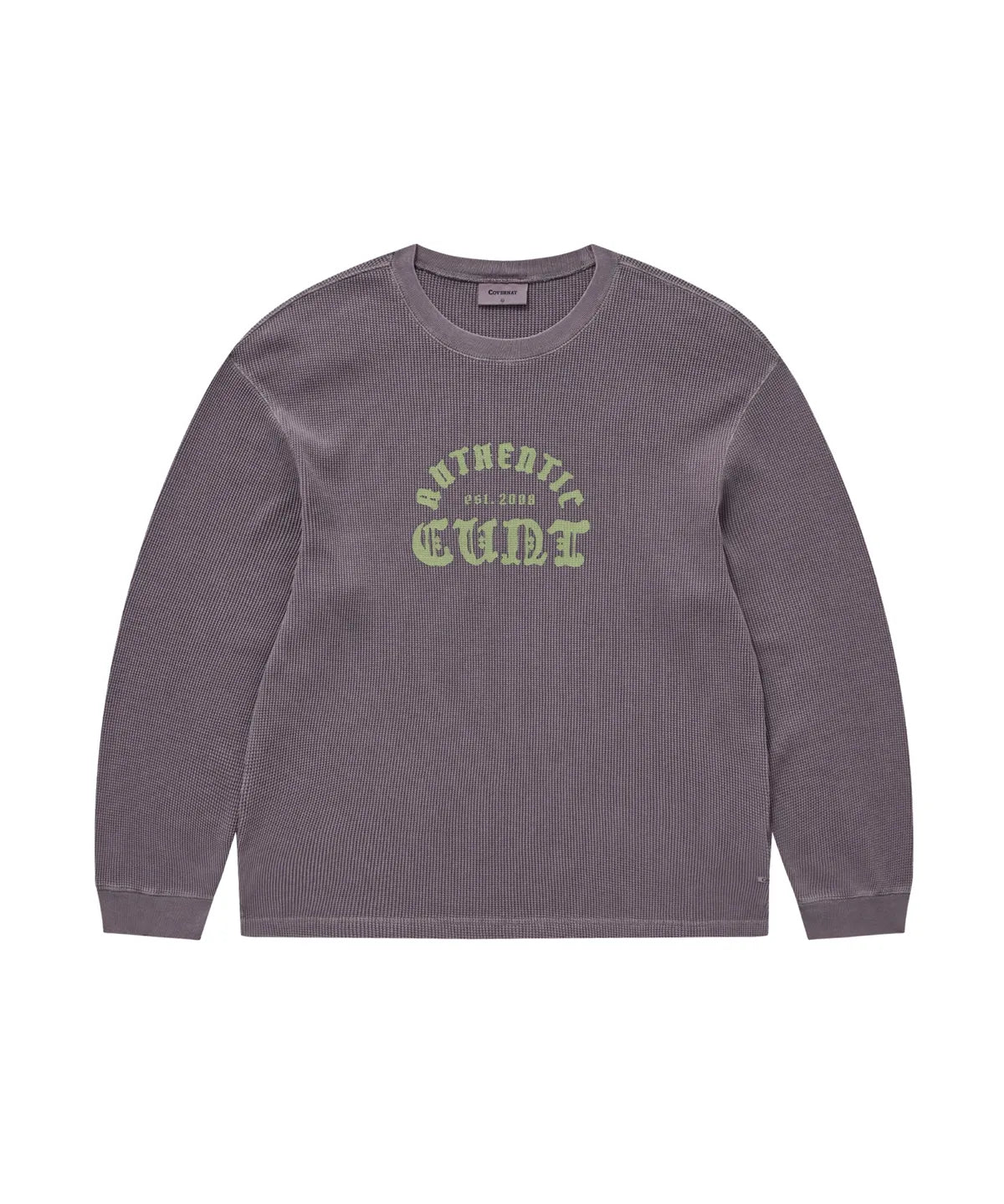 [TXT Soobin Worn] 26FW COVERNAT Diploma CVNT Waffle Long Sleeve