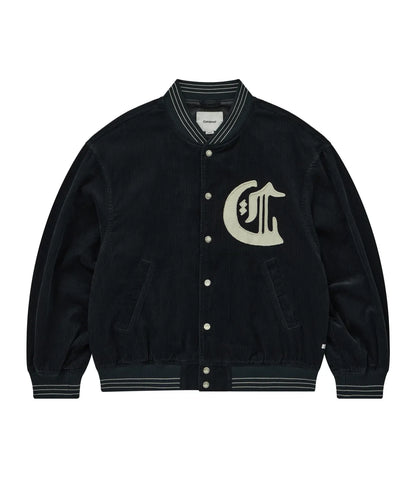 [TXT Soobin Worn] 26FW COVERNAT Diploma C Logo Corduroy Varsity