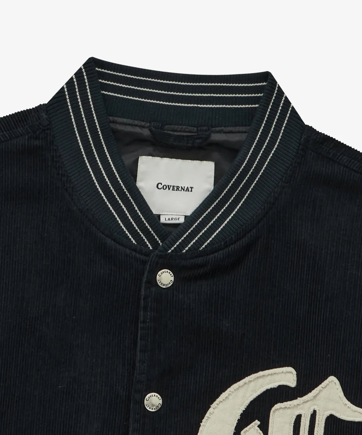 [TXT Soobin Worn] 26FW COVERNAT Diploma C Logo Corduroy Varsity