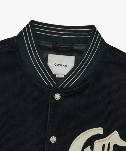 [TXT Soobin Worn] 26FW COVERNAT Diploma C Logo Corduroy Varsity