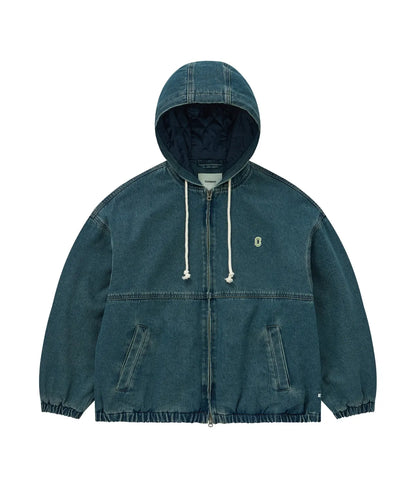 [TXT Soobin Worn] 26FW COVERNAT Ringspun C Logo Denim Hooded Jacket