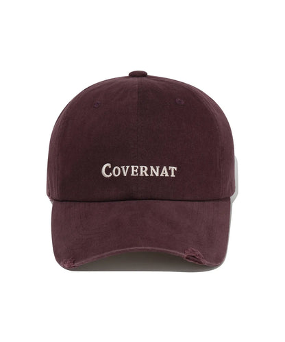 [TXT Soobin Worn] 26FW COVERNAT Damaged Authentic Logo Cozy Fit Ball Cap