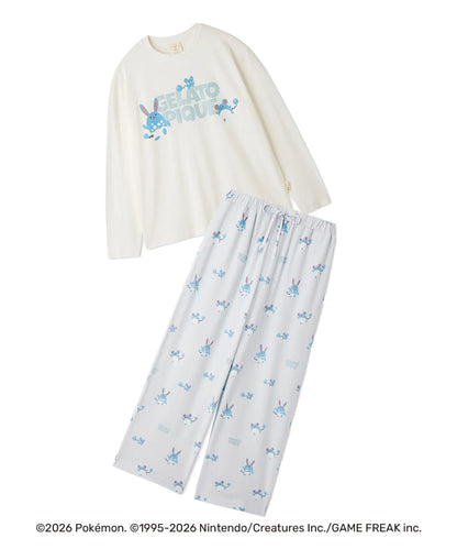 [Pokemon X Gelato Pique] Unisex Point Long T-shirt & Long Pants Set