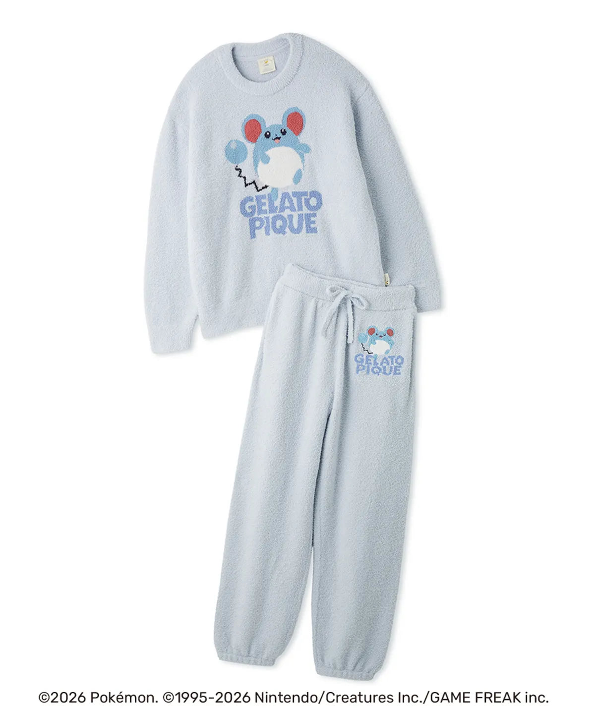 [Pokemon X Gelato Pique]  BABY MOCO Jacquard Pullover & Long Pants Set