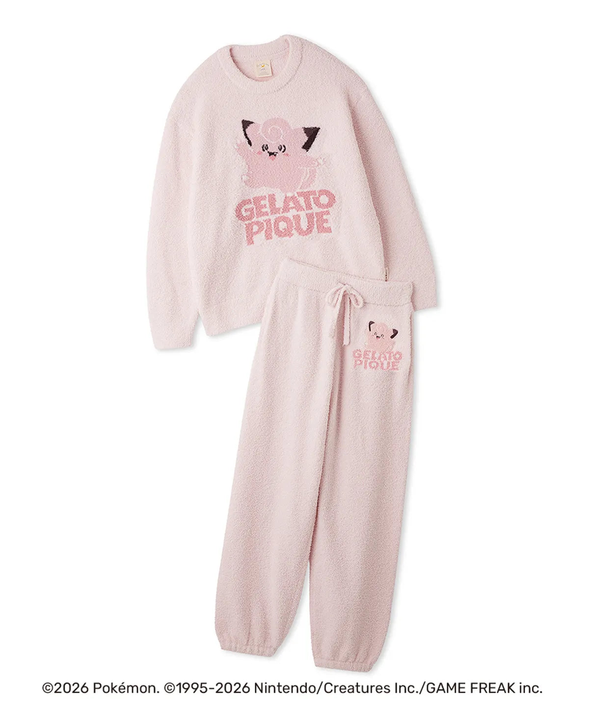 [Pokemon X Gelato Pique]  BABY MOCO Jacquard Pullover & Long Pants Set