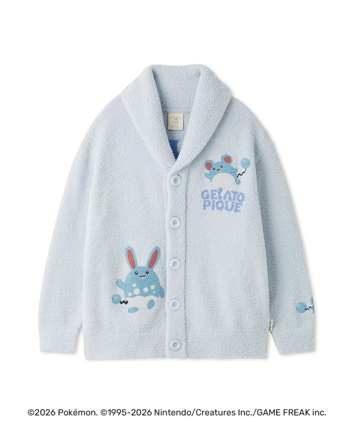 [Pokemon X Gelato Pique] Unisex BABY MOCO Jacquard Shawl Cardigan