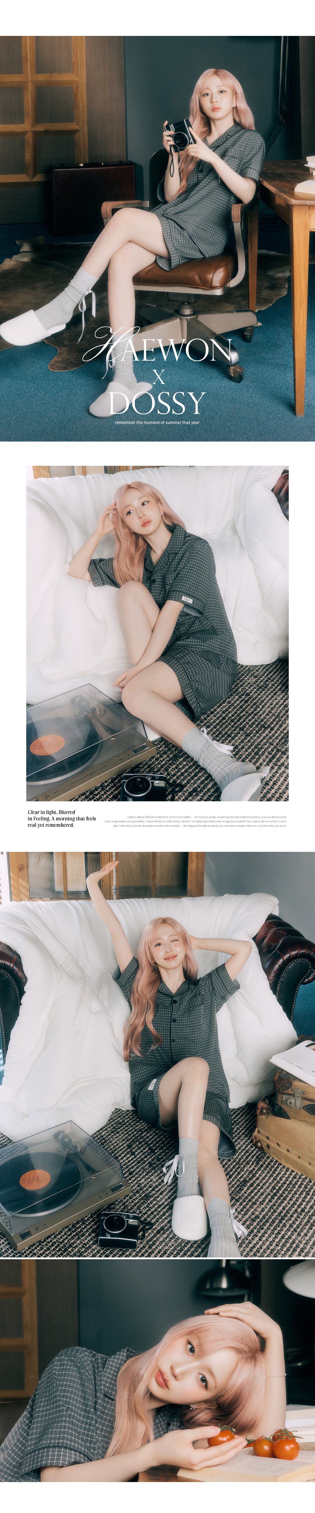 Nmixx Haewon X Dossy 26SS Silk Fit Dust Short Sleeve Couple Pajama Set