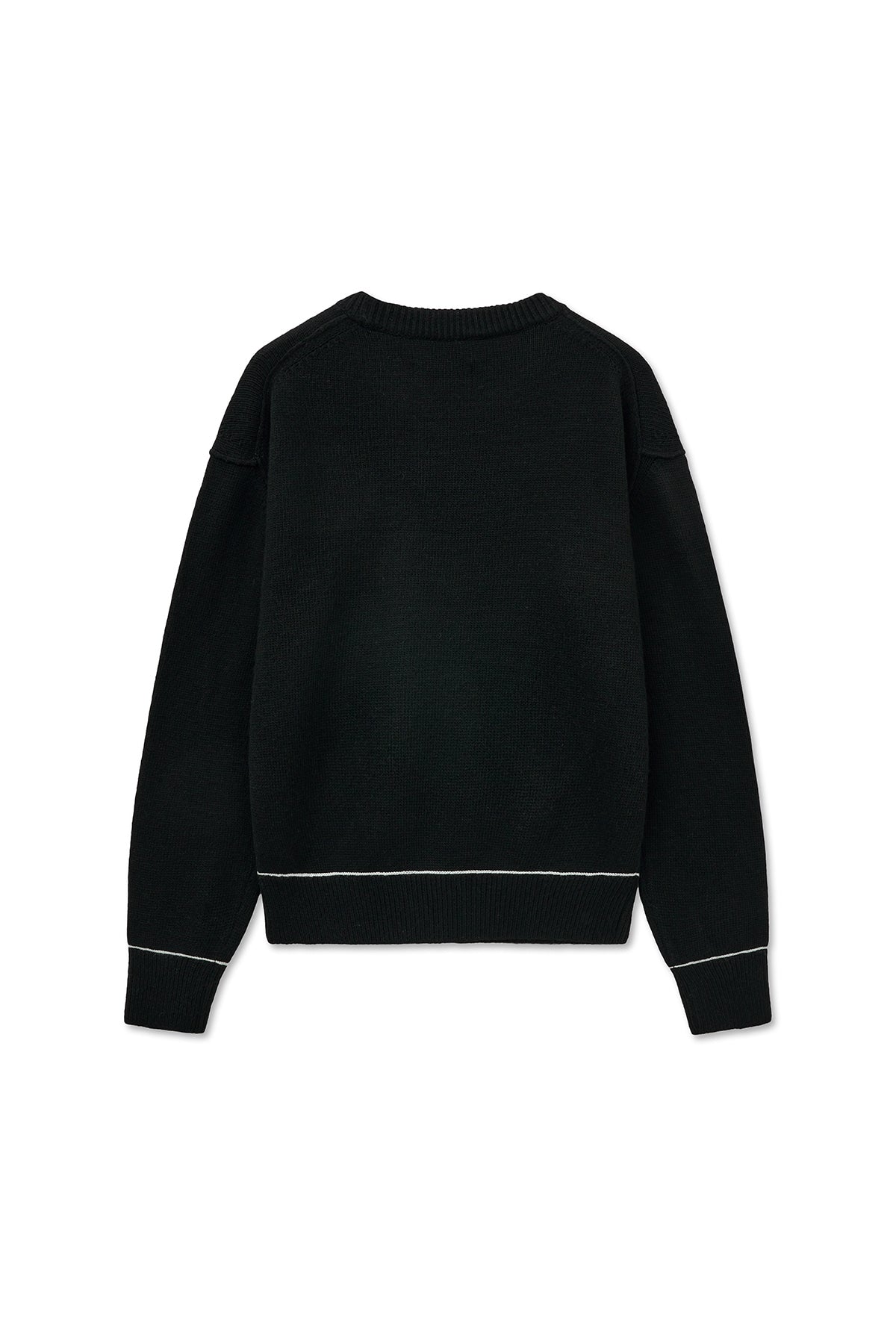 [Aespa Ningning Worn] Matin Kim Color Trim Line Logo Pullover