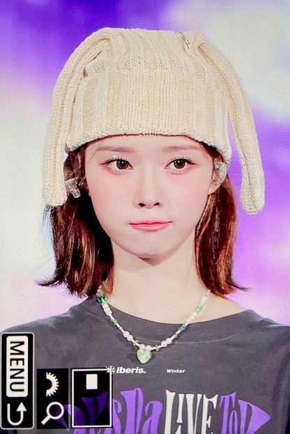 [Aespa Winter Worn] Awesome Needs Long Ear Knit Hat_Butter