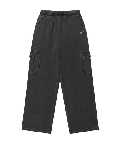 [Aespa Giselle's Wear] WACKY WILLY Women's Denim Washed Crop Hooded Zip-Up / Cargo Pants