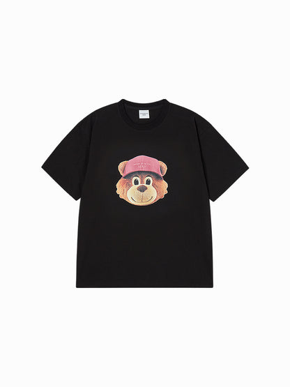 Yena x Adlv 3D AC Bear Face Short Sleeve T-Shirt