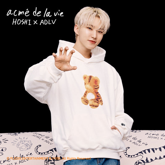 SEVENTEEN HOSHI X ADLV - Tiger Figure Hoodie (Cream / Black)