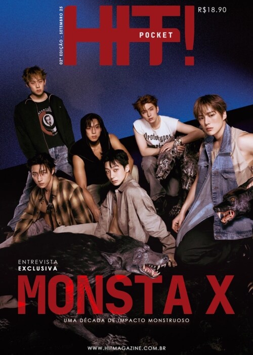 MONSTA X x HIT! Magazine Pocket September 2025 Issue  (+ 1 Photocard)