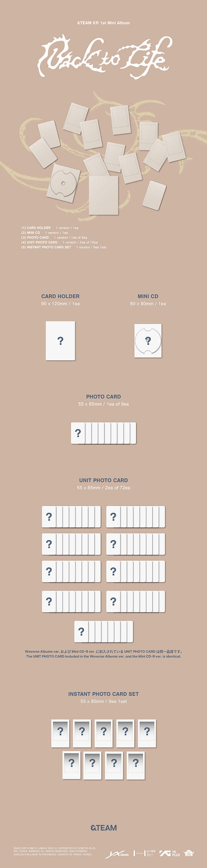 &TEAM - 1st Korean Mini Album 'Back to Life'